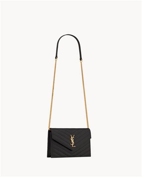 sac ysl matelassé noir|CASSANDRE MATELASSÉ Large pouch in grain de poudre .